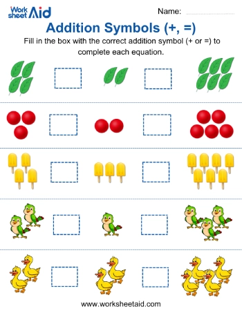Addition Symbols