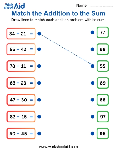 Match Problems To Sums